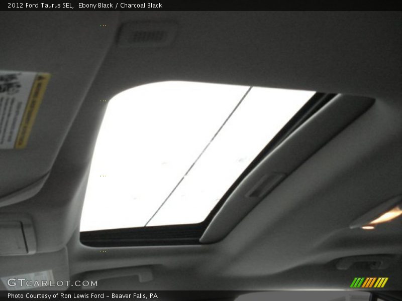 Ebony Black / Charcoal Black 2012 Ford Taurus SEL