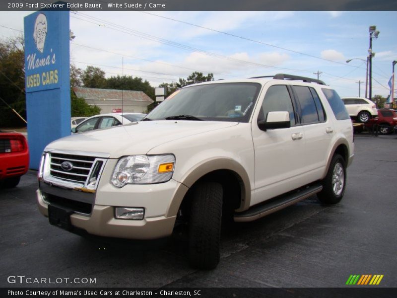 White Suede / Camel 2009 Ford Explorer Eddie Bauer