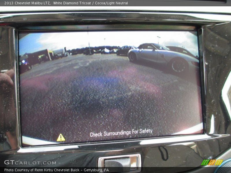 White Diamond Tricoat / Cocoa/Light Neutral 2013 Chevrolet Malibu LTZ