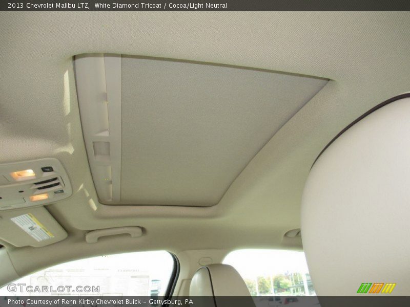 Sunroof of 2013 Malibu LTZ