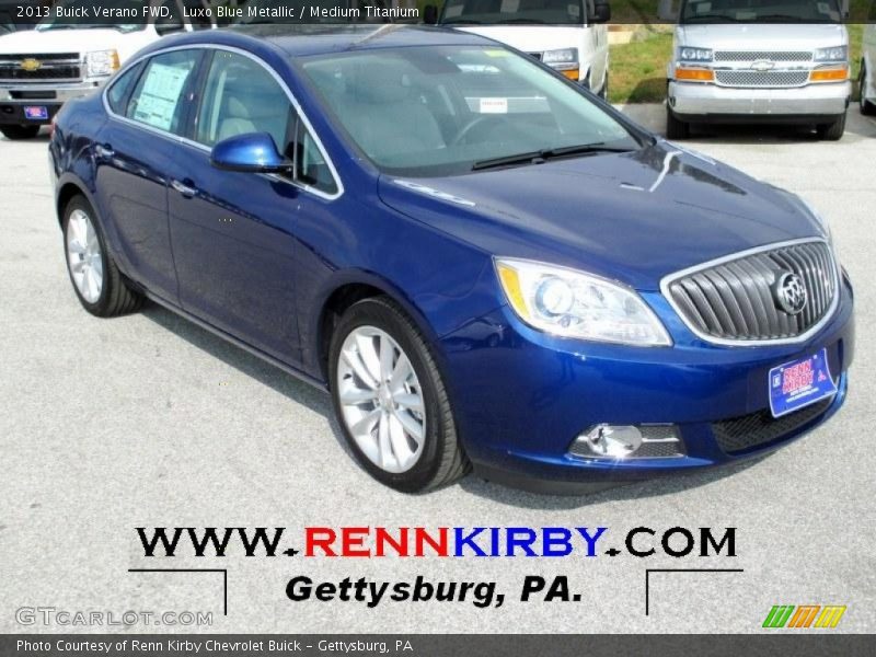 Luxo Blue Metallic / Medium Titanium 2013 Buick Verano FWD