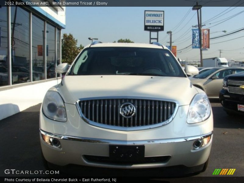 White Diamond Tricoat / Ebony 2012 Buick Enclave AWD