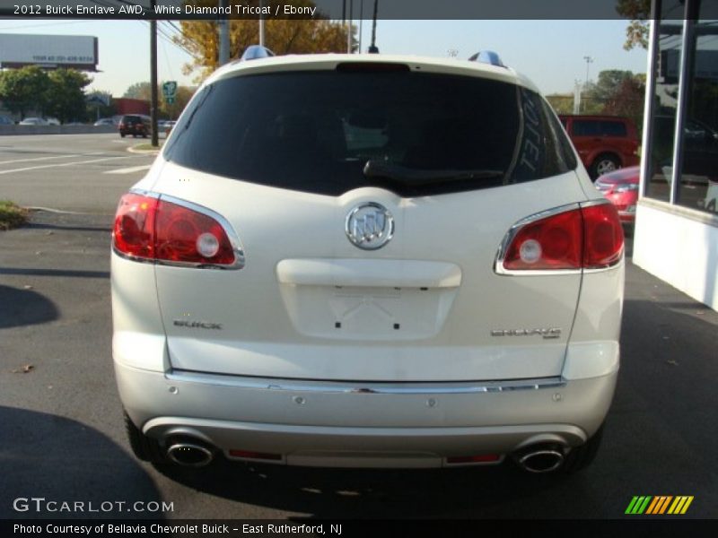 White Diamond Tricoat / Ebony 2012 Buick Enclave AWD