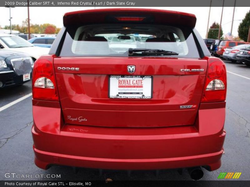 Inferno Red Crystal Pearl / Dark Slate Gray 2009 Dodge Caliber SRT 4
