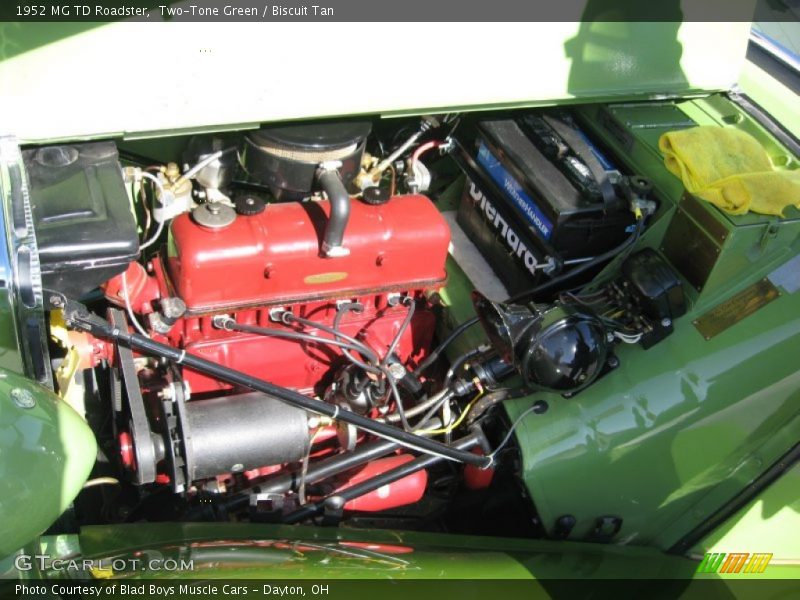  1952 TD Roadster Engine - 1250 cc XPAG OHV 8-Valve 4 Cylinder