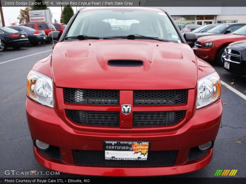 Inferno Red Crystal Pearl / Dark Slate Gray 2009 Dodge Caliber SRT 4