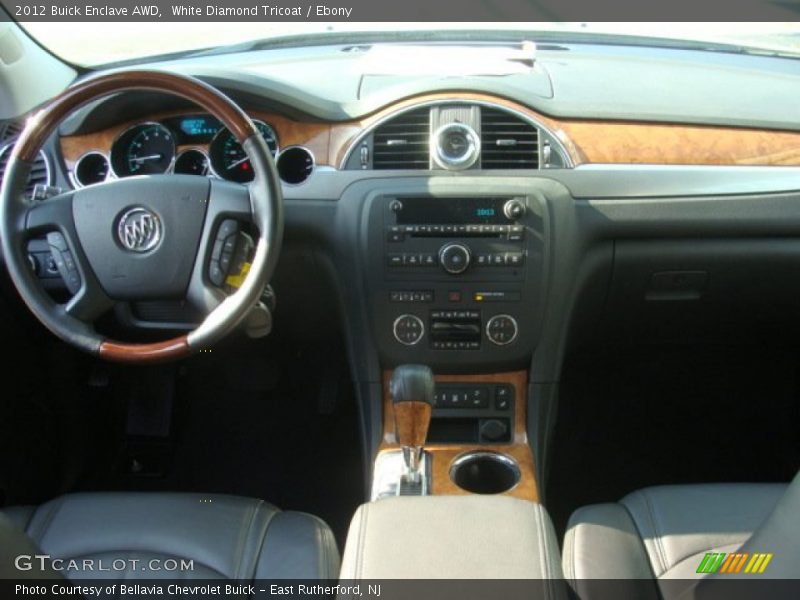 White Diamond Tricoat / Ebony 2012 Buick Enclave AWD