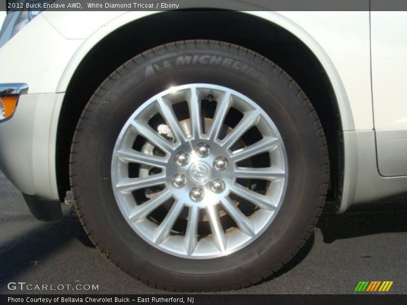 White Diamond Tricoat / Ebony 2012 Buick Enclave AWD