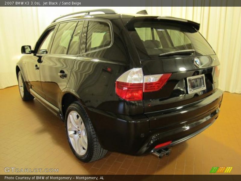 Jet Black / Sand Beige 2007 BMW X3 3.0si