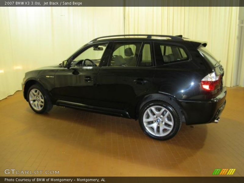 Jet Black / Sand Beige 2007 BMW X3 3.0si