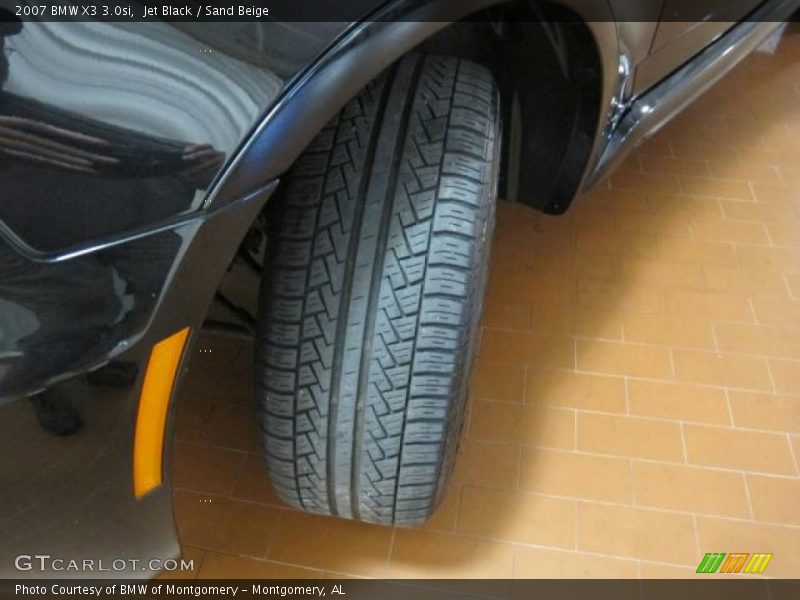 Jet Black / Sand Beige 2007 BMW X3 3.0si