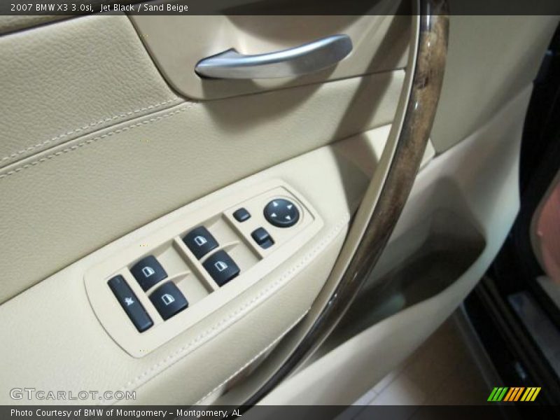 Jet Black / Sand Beige 2007 BMW X3 3.0si