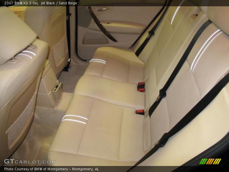 Jet Black / Sand Beige 2007 BMW X3 3.0si