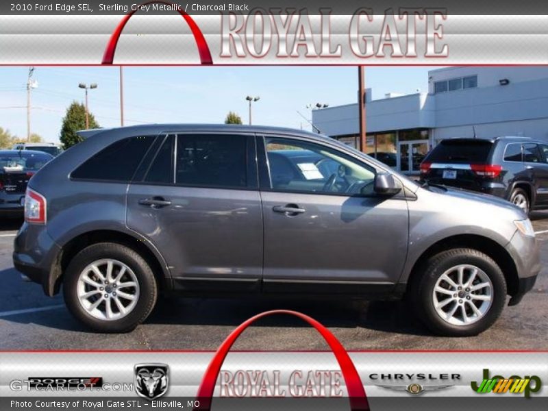 Sterling Grey Metallic / Charcoal Black 2010 Ford Edge SEL
