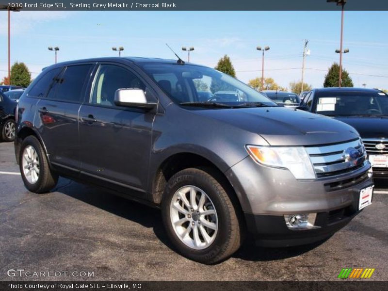 Sterling Grey Metallic / Charcoal Black 2010 Ford Edge SEL