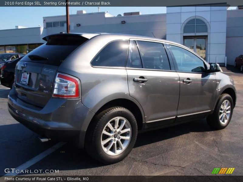 Sterling Grey Metallic / Charcoal Black 2010 Ford Edge SEL