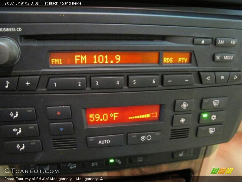 Jet Black / Sand Beige 2007 BMW X3 3.0si