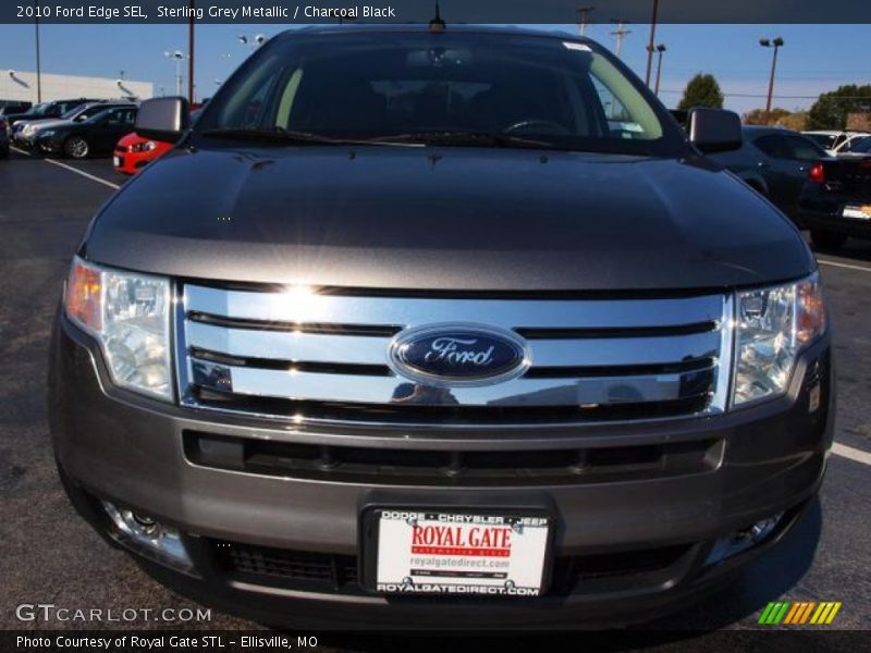 Sterling Grey Metallic / Charcoal Black 2010 Ford Edge SEL