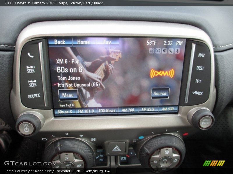 Controls of 2013 Camaro SS/RS Coupe