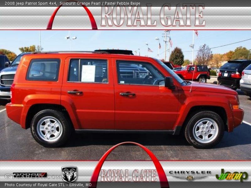 Sunburst Orange Pearl / Pastel Pebble Beige 2008 Jeep Patriot Sport 4x4