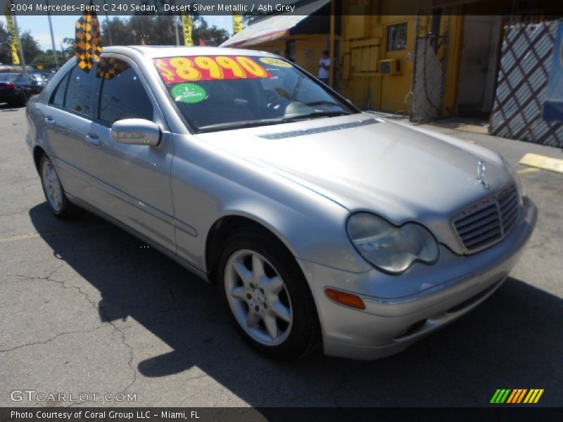 Desert Silver Metallic / Ash Grey 2004 Mercedes-Benz C 240 Sedan