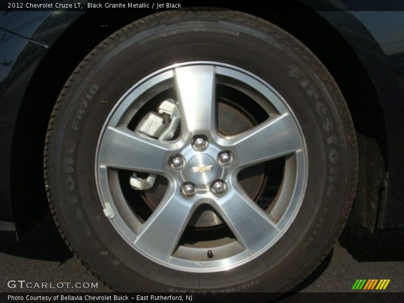 Black Granite Metallic / Jet Black 2012 Chevrolet Cruze LT