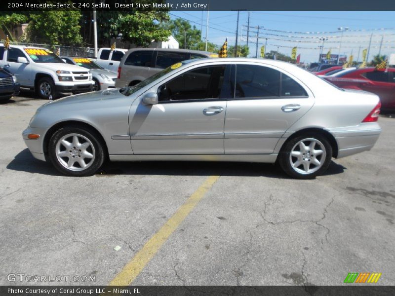 Desert Silver Metallic / Ash Grey 2004 Mercedes-Benz C 240 Sedan