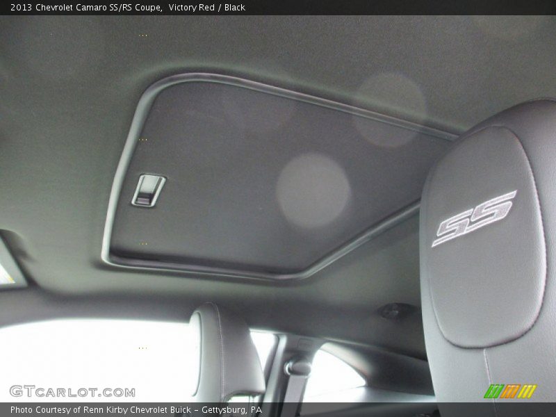 Sunroof of 2013 Camaro SS/RS Coupe