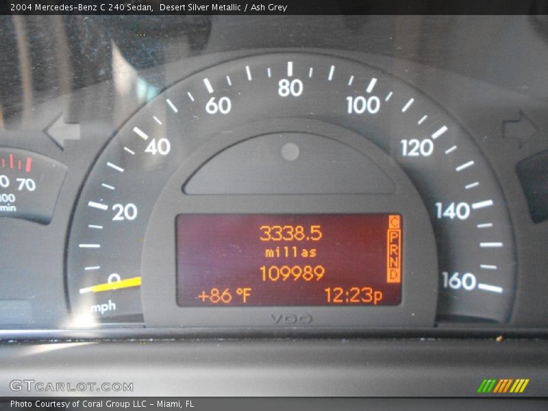 Desert Silver Metallic / Ash Grey 2004 Mercedes-Benz C 240 Sedan
