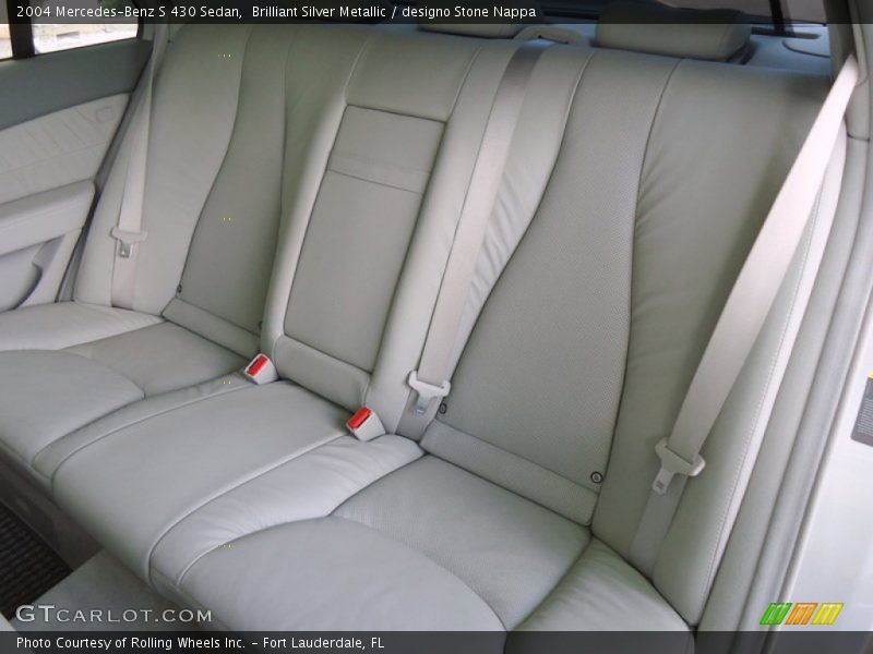 Rear Seat of 2004 S 430 Sedan