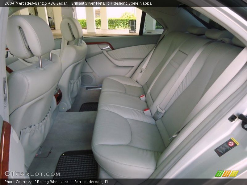 Rear Seat of 2004 S 430 Sedan