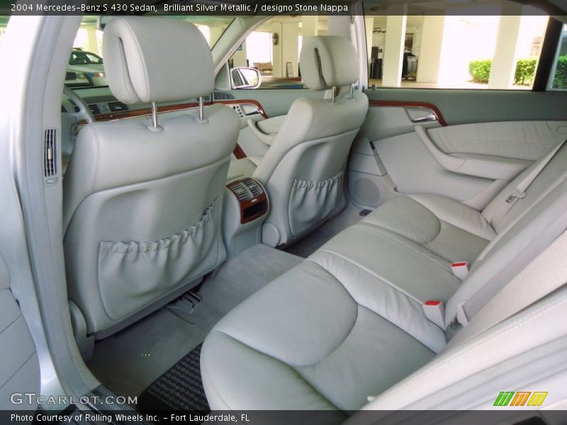  2004 S 430 Sedan designo Stone Nappa Interior