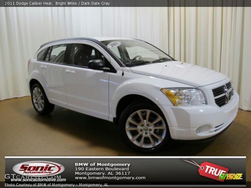 Bright White / Dark Slate Gray 2011 Dodge Caliber Heat
