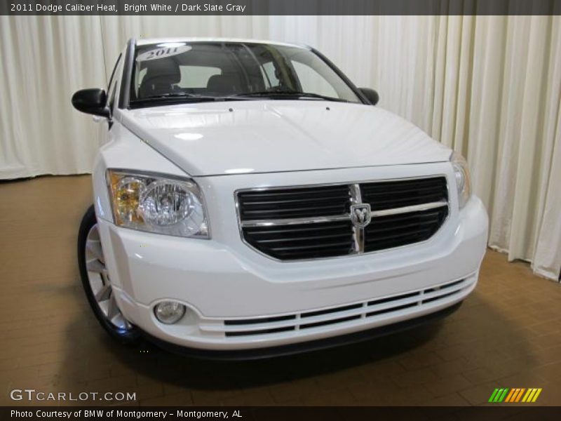 Bright White / Dark Slate Gray 2011 Dodge Caliber Heat