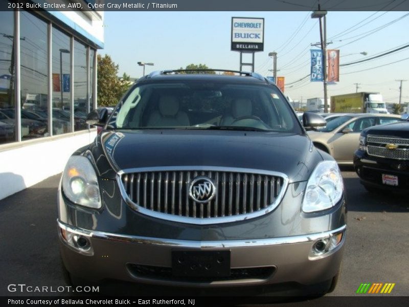 Cyber Gray Metallic / Titanium 2012 Buick Enclave AWD