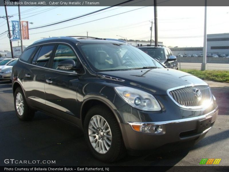 Cyber Gray Metallic / Titanium 2012 Buick Enclave AWD