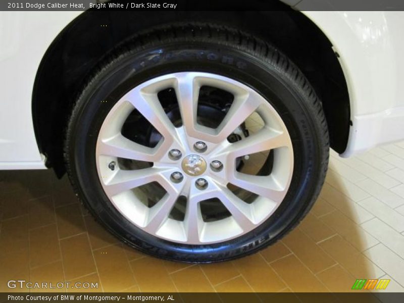 Bright White / Dark Slate Gray 2011 Dodge Caliber Heat