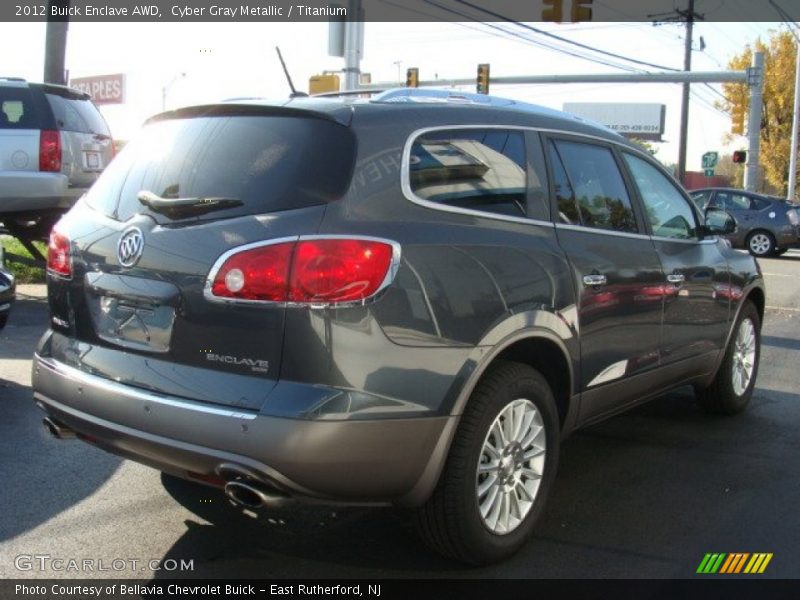 Cyber Gray Metallic / Titanium 2012 Buick Enclave AWD