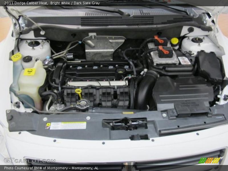 Bright White / Dark Slate Gray 2011 Dodge Caliber Heat