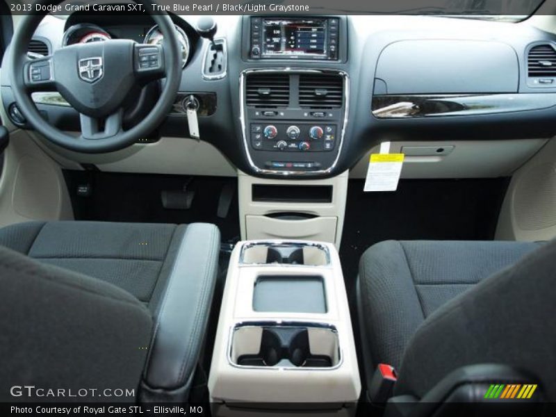 True Blue Pearl / Black/Light Graystone 2013 Dodge Grand Caravan SXT
