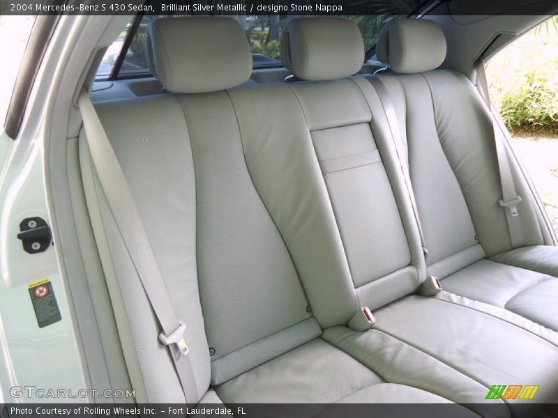 Rear Seat of 2004 S 430 Sedan