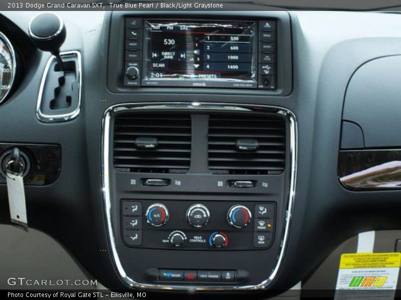 True Blue Pearl / Black/Light Graystone 2013 Dodge Grand Caravan SXT
