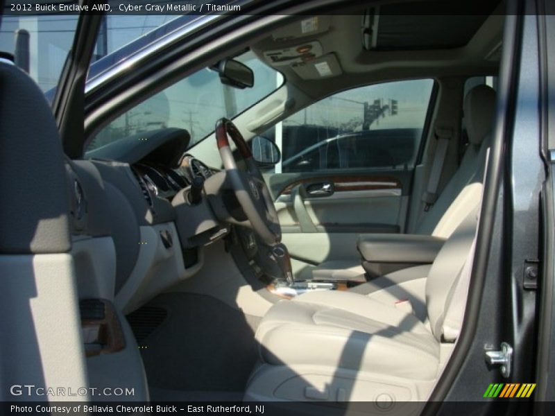 Cyber Gray Metallic / Titanium 2012 Buick Enclave AWD