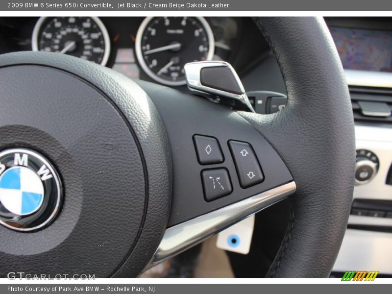Jet Black / Cream Beige Dakota Leather 2009 BMW 6 Series 650i Convertible
