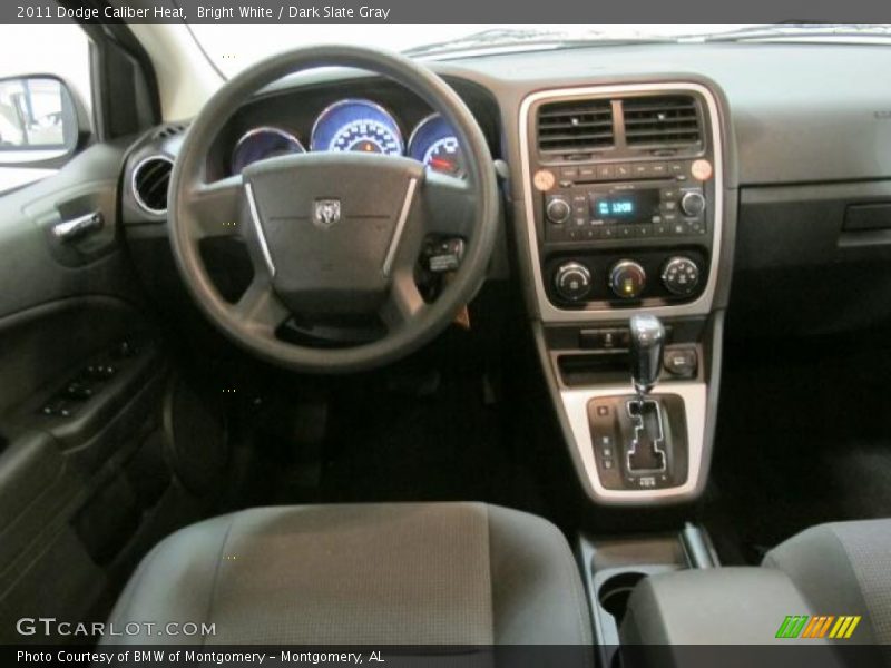 Bright White / Dark Slate Gray 2011 Dodge Caliber Heat