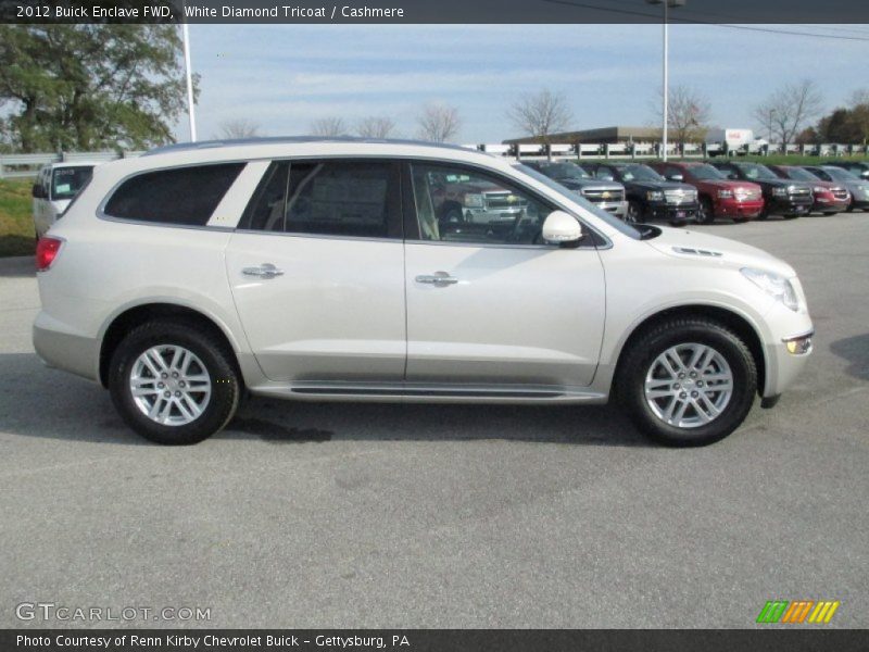 White Diamond Tricoat / Cashmere 2012 Buick Enclave FWD
