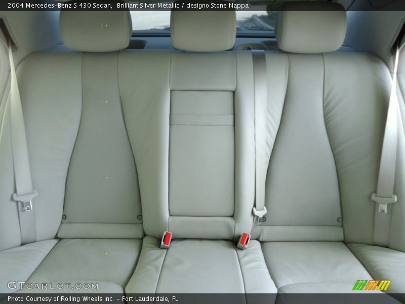 Rear Seat of 2004 S 430 Sedan