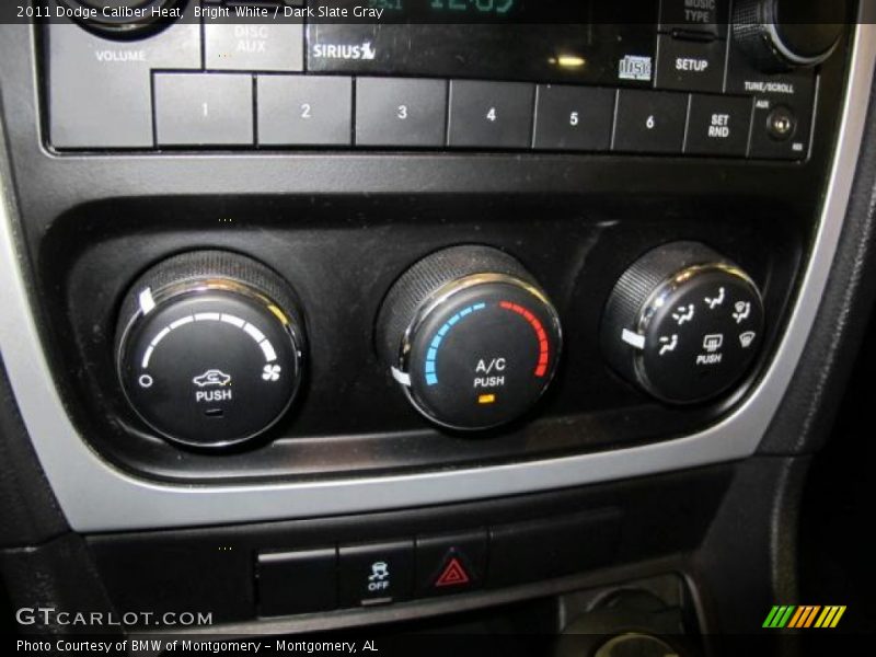 Bright White / Dark Slate Gray 2011 Dodge Caliber Heat