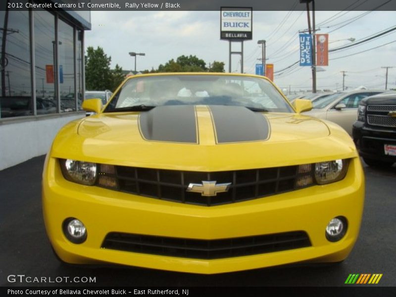 Rally Yellow / Black 2012 Chevrolet Camaro LT Convertible