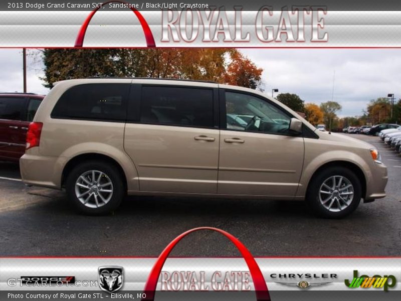 Sandstone / Black/Light Graystone 2013 Dodge Grand Caravan SXT